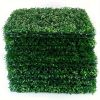 12 artificial boxwood hedges, plants, and grass background fences, privacy screens, grass walls, decorative balconies, garden fences