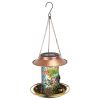 Solar Bird Feeder Decorative Hanging Bird Feeder Lantern Warm White Light Bird Feeder for Outdoor Garden Backyard