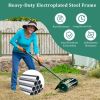 Heavy Duty Rolling Lawn Aerator for Garden